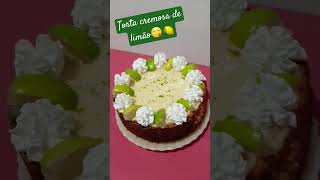 TORTA CREMOSA DE LIMÃO😋🍋shorts [upl. by Aihsenet]