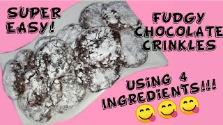 CRINKLES RECIPE  CHOCOLATE CRINKLES  CHOCOLATE DESSERTS RECIPE [upl. by Agn661]