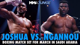 Anthony Joshua vs Francis Ngannou Boxing Match OFFICIAL For March in Saudi Arabia [upl. by Pillihpnhoj]