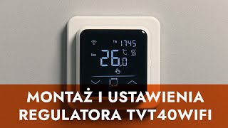 Montaż i ustawienia termoregulatora TVT 40 WiFi firmy Thermoval  instrukcja [upl. by Akemrej]