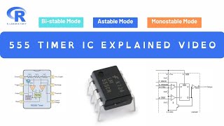 555 Timer IC Working Explained  Astable Bistable amp Monostable Modes with Circuit Simulation [upl. by Aneda492]