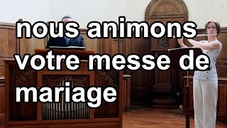 Gloria de Lourdes  Animation cérémonie de mariage musique amp chant [upl. by Lowney120]