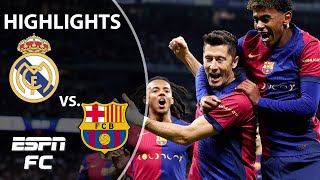 🚨 EL CLASICO 🚨 Real Madrid vs Barcelona  LALIGA Highlights  ESPN FC [upl. by Hiltan725]