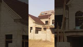 Roofing In Ghana With Eurotiles Stone Coated Roofing Sheet  0594756951 [upl. by Hagen]