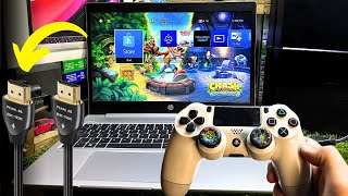 How to Connect PS4 To Laptop With HDMI Cable 2024 [upl. by Maltz]