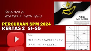 PERCUBAAN MATEMATIK SPM 2024 PAHANG  SOALAN 15 [upl. by Jueta]