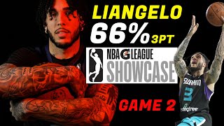 LIANGELO HOLDING A HIGH SHOOTING PERCENTAGE🔥 TOO EASY IN G LEAGUE WINTER SHOWCASE [upl. by Trumaine681]