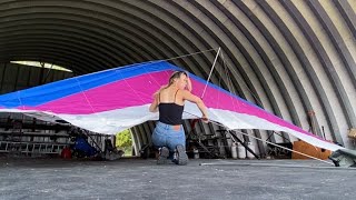 How to set up Wills Wing Alpha 180 Hang Glider [upl. by Malliw]