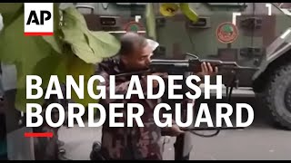 Bangladesh Border Guard helps to curb unrest in streets over job quotas ruling [upl. by Ytteb777]