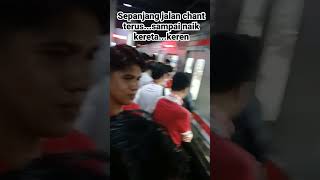 indonesia vs arab saudi chant suporter indonesia sepanjang jalan dari GBK ke stasiun [upl. by Desi]