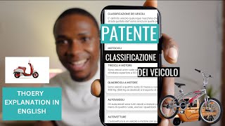 CLASSIFICAZIONE DEI VEICOLI PT1  PATENTE B  ENGLISH THEORY [upl. by Clance601]