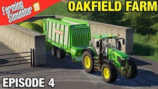 MAKING SILAGE Farming Simulator 19 Timelapse  Oakfield Farm FS19 Episode 4 [upl. by Florina]