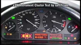 BMW 528i e39 Instrument Cluster Test [upl. by Politi]