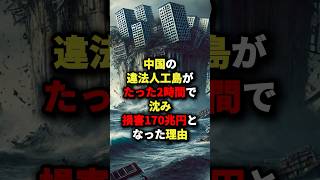 中国の違法人口島がたった2時間で沈み損害170兆円となった理由 海外の反応 [upl. by Tisha]