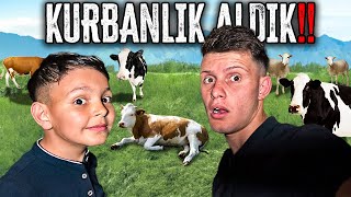 KURBAN BAYRAMI VLOG KURBAN KESTİK [upl. by Llertnac482]