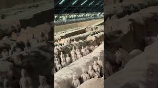 Terracotta Army in Xian aka Terracotta Warriors and Horses vitalshorts china [upl. by Anul740]