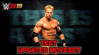 WWE 2K19 Test Updated Moveset [upl. by Neibaf]