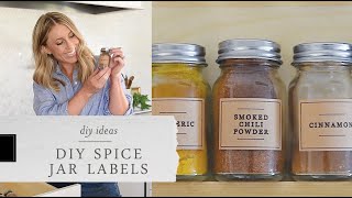 DIY Spice Jar Labels with the Cricut Maker [upl. by Combes]