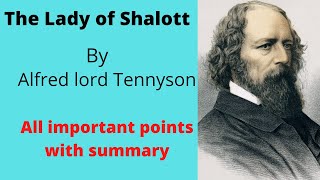 Poem quotThe Lady of Shalott quotby Alfred lord TennysonShort analysis of the poem in Hindi [upl. by Gerdeen]