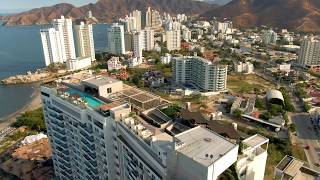 VOLANDO EN DRONE 4K SANTA MARTA  PLAYA SALGUERO  INVEMAR  COLOMBIA [upl. by Allwein]