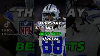 OUR 4 SWEAT FREE NFL PICKS for THURSDAY SEPTEMBER 26th shorts [upl. by Durgy]