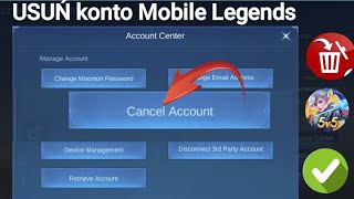 Jak USUNĄĆ KONTO w Mobile Legends  Trwale usunąć konto MLBB [upl. by Olga]