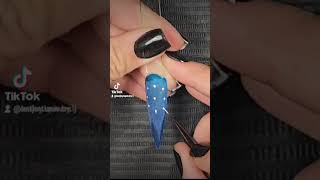 Tuto flocons de neige facile ❤️tutoflocon tutoonglesdebutantes béziers nailart nailtutorial [upl. by Namajneb]