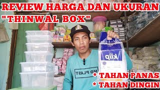 REVIEW HARGA DAN UKURAN THINWALL BOX ECER DAN GROSIR MEREK KIIP [upl. by Casabonne]