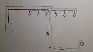 PRÁCTICA N°5 INST 6 LÁMPARAS EN PARALELO Y DERIVANDO HACIA UN CONTACTO DOBLE DESDE EL INTERRUPTOR [upl. by Collin]