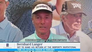 Bernhard Langer Discusses Return to Play Following PARS Achilles Midsubstance SpeedBridge™ Repair [upl. by Daisi724]