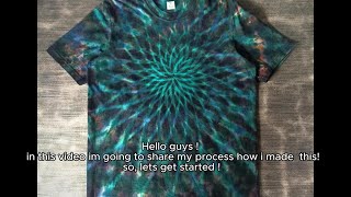 HOW TO TIE DYE Reverse spirograph [upl. by Michigan]