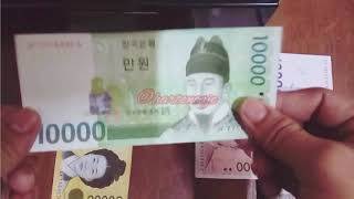 CARA MENUKAR UANG DI MONEY CHANGER 지폐 교환기DI KOREA [upl. by Darell]