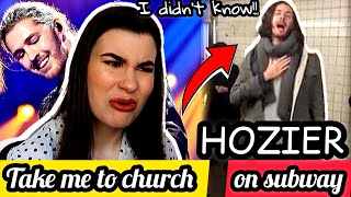 Hozier  Take Me To Church LIVE NYC Subway FIRST REACTION [upl. by Ellata972]