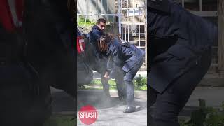 Mariska Hargitay And Ice T Filming A Shoot Out Scene At The quotLaw And Order SVUquot Set In The Bronx [upl. by Aedni]