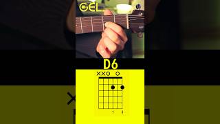 D6 Akkord auf Gitarre So Einfach gitarre akustikgitarre gitarrelernenonline akkorde [upl. by Airotcivairam]