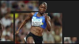 Julien Alfred 🇱🇨 clocks a time of 1085s to win the womens 100m at the Monaco Diamond League [upl. by Loseff307]