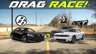 Toyota GT86 TRD edition VS Challenger SXT  SCATPACK  drag race [upl. by Isabella]