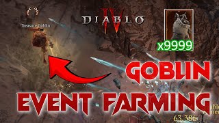 Goblin Event Best Farming Method More Goblins More Loots More Greater Affixes Diablo 4 Season 4 [upl. by Endor]