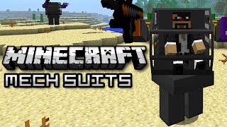 Minecraft MECH SUITS Flans Mod Titan Pack [upl. by Mechelle]