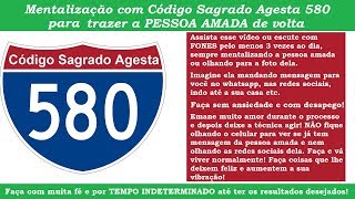 Traga A PESSOA AMADA de volta  Código Agesta 580  RESULTADOS IMEDIATOS [upl. by Zasuwa395]