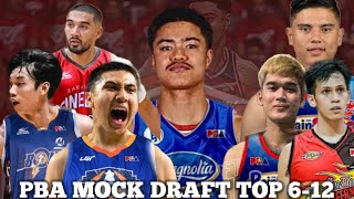 PBA UPDATES FINAL MOCK DRAFT 1ST ROUND 612 MAY STEAL OF THE DRAFT BA [upl. by Arsuy]