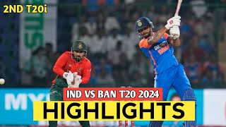 India vs Bangladesh 2nd T20 Full Match Highlights  IND v BAN 2nd T20 Full Highlights 2024 [upl. by Rochemont]