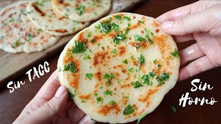 PAN PITA Sin Gluten SALUDABLE con SÓLO 2 INGREDIENTES en la Sartén [upl. by Okechuku260]