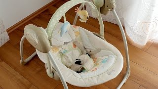 Bright Starts 7130 Elepaloo Babyschaukel  Babywippe  Swing  deutsch [upl. by Enitsud]