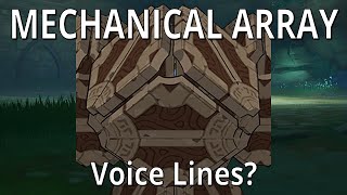 Perpetual Mechanical Array  Voice Lines  Genshin Impact [upl. by Forlini]