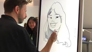 Samsung Digital Whiteboard “Flip” Demo  CES 2018 [upl. by Yacano]