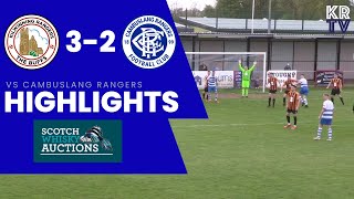 HIGHLIGHTS Kilwinning Rangers 32 Cambuslang Rangers [upl. by Jon]