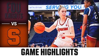 Fairleigh Dickinson vs Syracuse Game Highlights  202425 ACC Women’s Basketball [upl. by Drol]