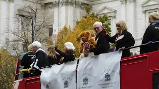 Short Clip Of Roger De Courcey And Nookie The Bear At The Lord Mayors ParadeSat 13th Nov 2021 [upl. by Tnilc]