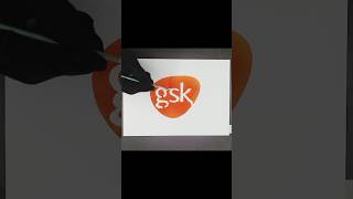 gsk spray logo  GlaxoSmithKline Logo  GSK Logo gsk shorts [upl. by Orteip984]